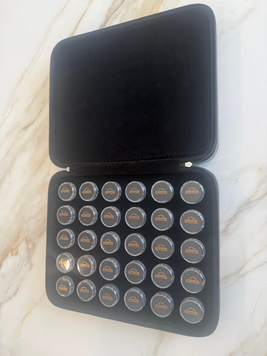 Fly Binder open with storage cups installed